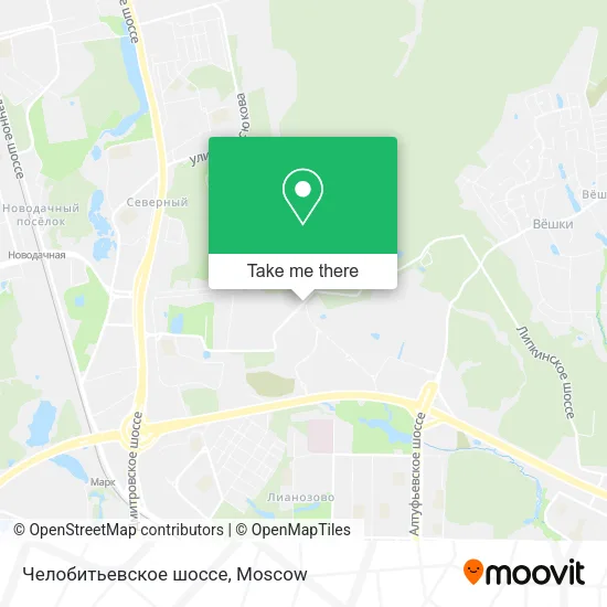 Челобитьевское шоссе map