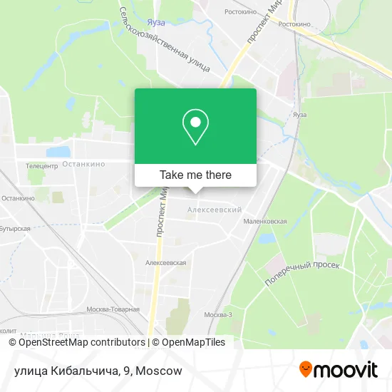 улица Кибальчича, 9 map