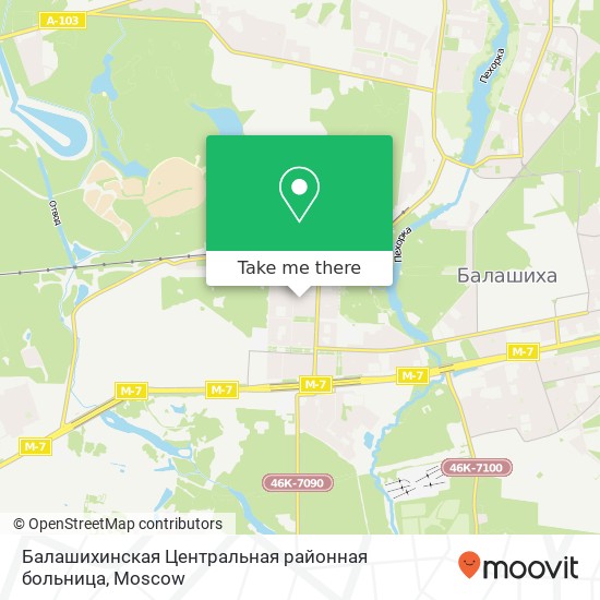 Балашихинская Центральная районная больница map