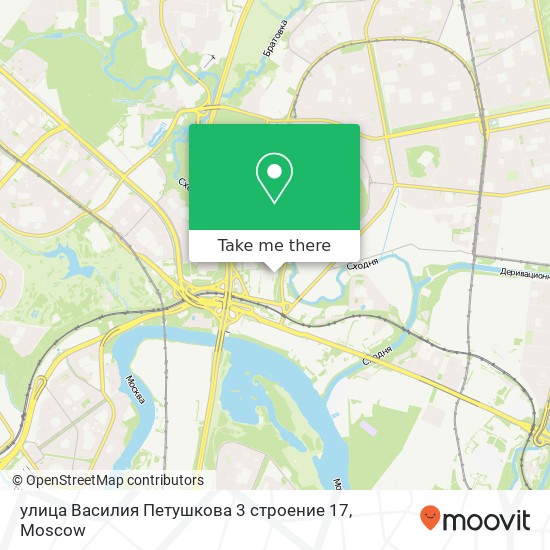 улица Василия Петушкова 3 строение 17 map