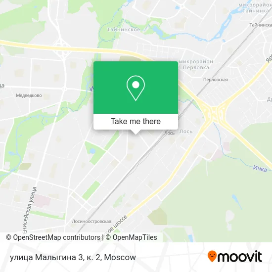 улица Малыгина 3, к. 2 map