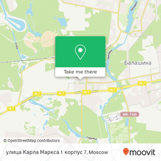 улица Карла Маркса 1 корпус 7 map