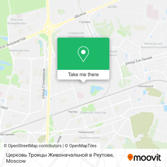 Церковь Троицы Живоначальной в Реутове map