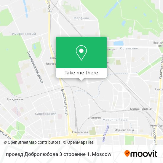 проезд Добролюбова 3 строение 1 map