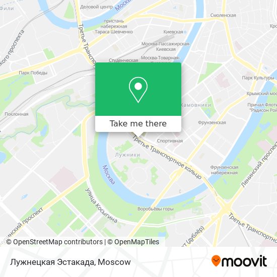 Лужнецкая Эстакада map