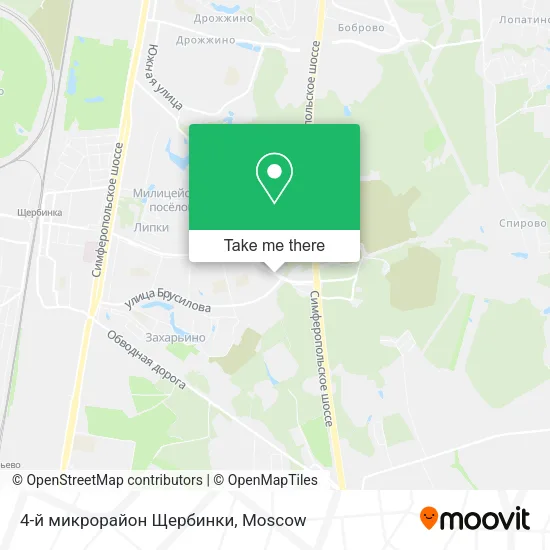 4-й микрорайон Щербинки map