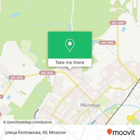 улица Колпакова, 40 map