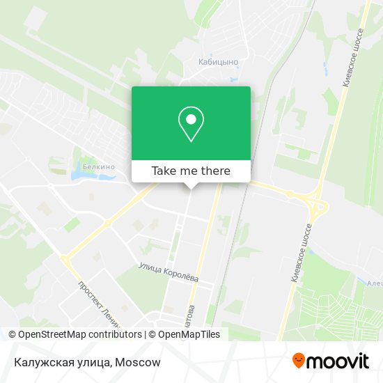 Калужская улица map