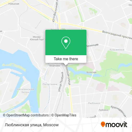 Люблинская улица map