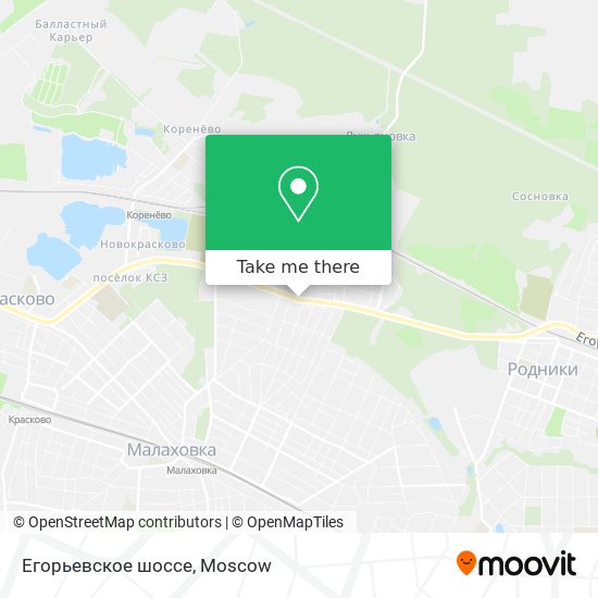 Егорьевское шоссе map