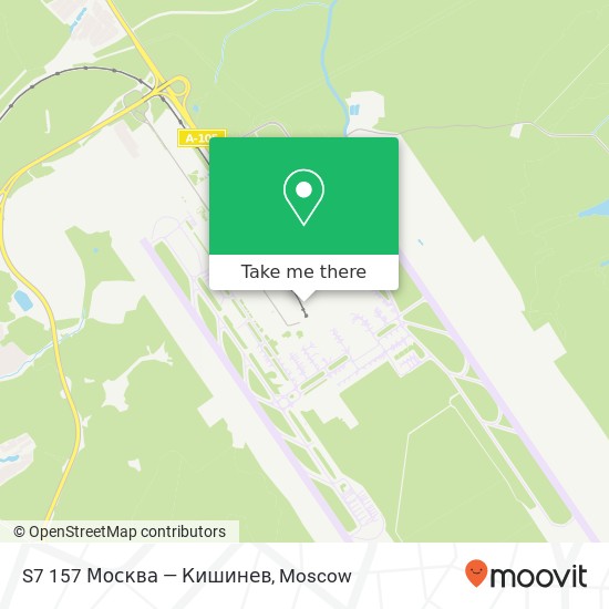 S7 157 Москва — Кишинев map