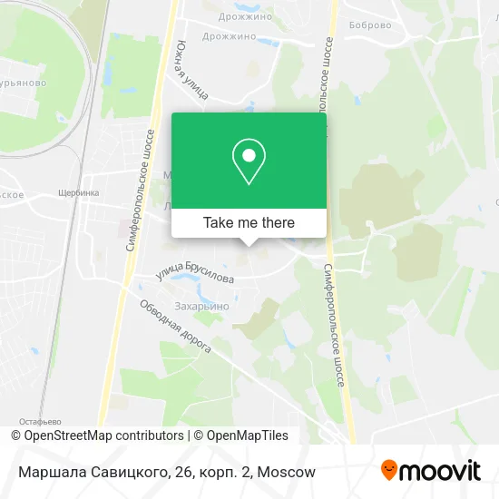 Маршала Савицкого, 26, корп. 2 map