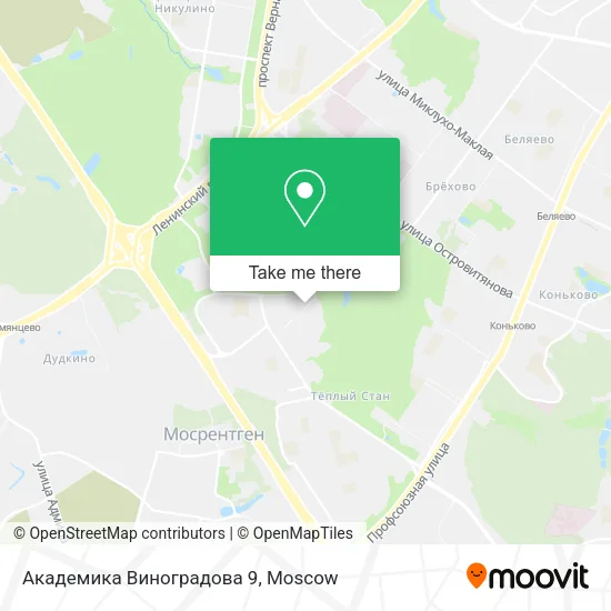 Академика Виноградова 9 map