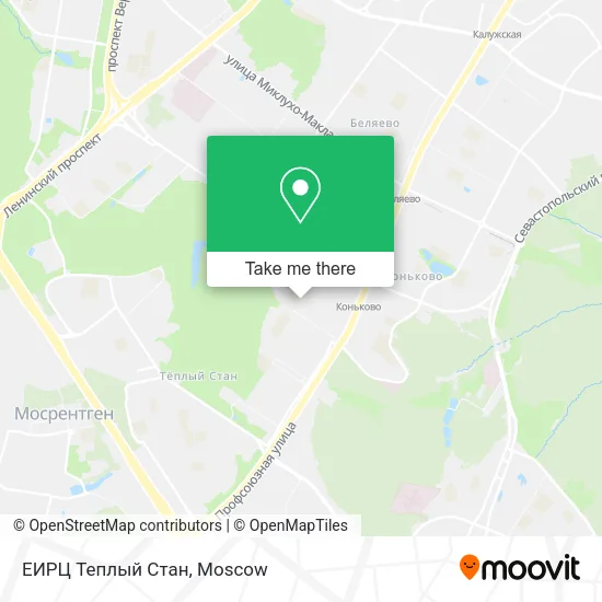 ЕИРЦ Теплый Стан map