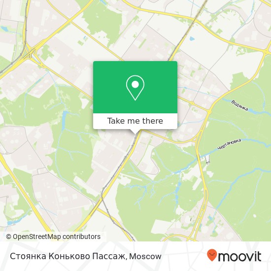 Стоянка Коньково Пассаж map