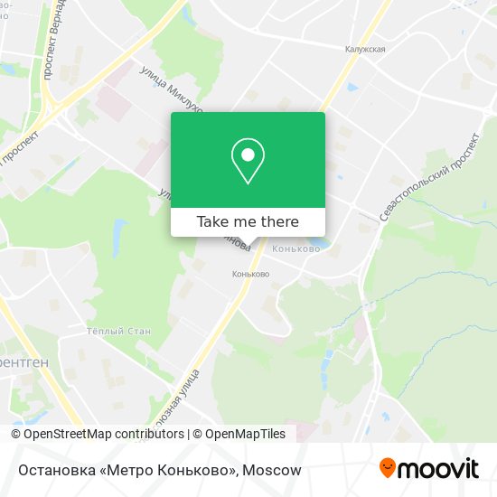 Остановка «Метро Коньково» map