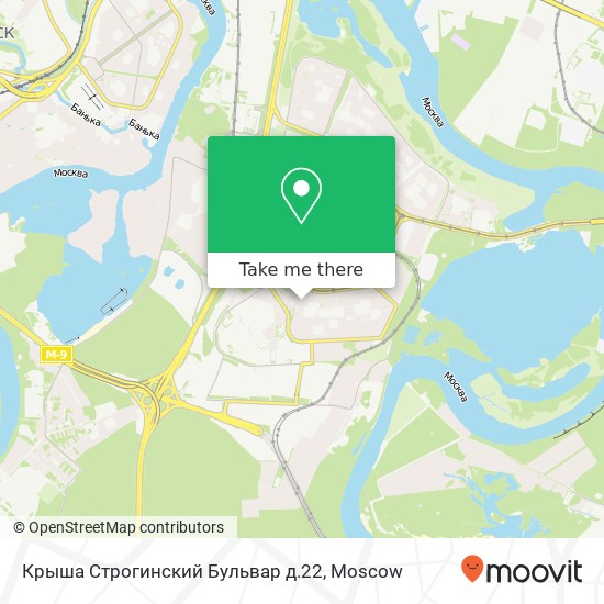 Крыша Строгинский Бульвар д.22 map