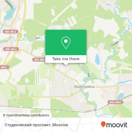 Студенческий проспект map