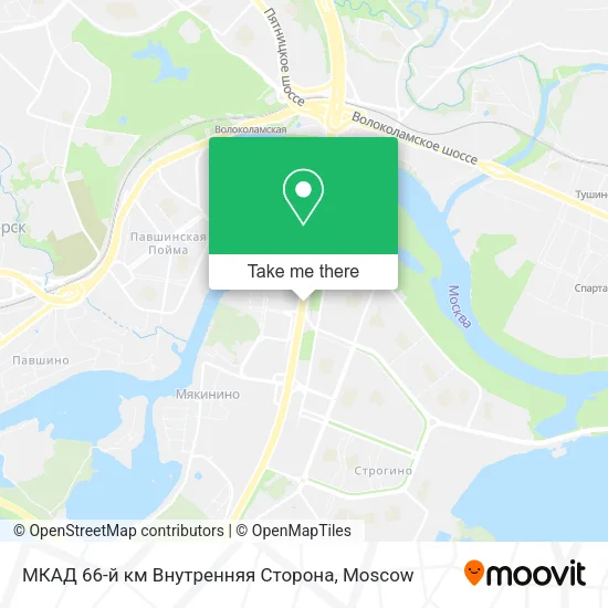 МКАД 66-й км Внутренняя Сторона map