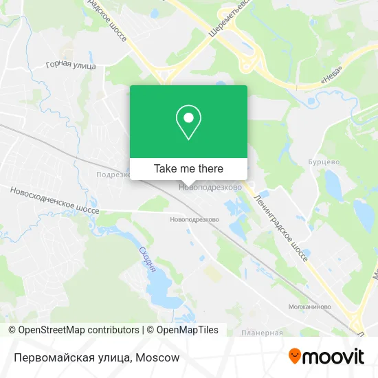Первомайская улица map