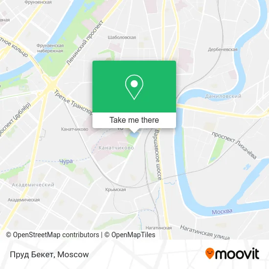 Пруд Бекет map