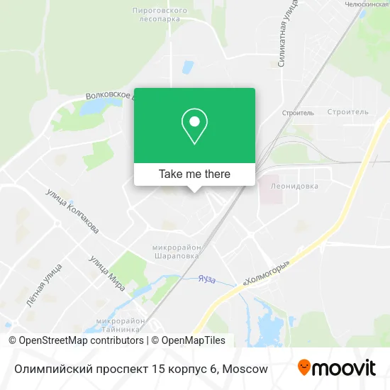 Олимпийский проспект 15 корпус 6 map