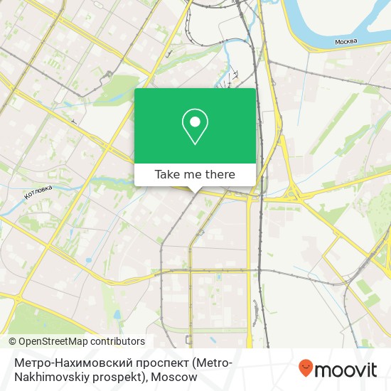 Метро-Нахимовский проспект (Metro-Nakhimovskiy prospekt) map