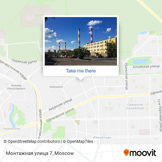 Монтажная улица 7 map