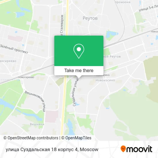 улица Суздальская 18 корпус 4 map