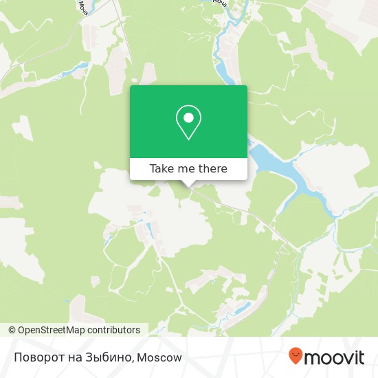 Поворот на Зыбино map