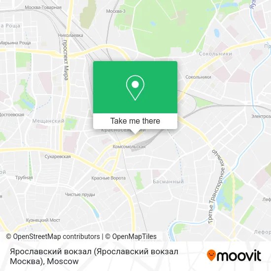 Ярославский вокзал (Ярославский вокзал Москва) map