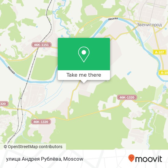 улица Андрея Рублёва map