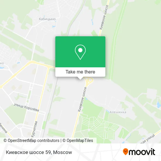 Киевское шоссе 59 map