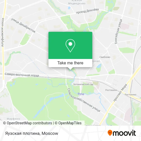 Яузская плотина map