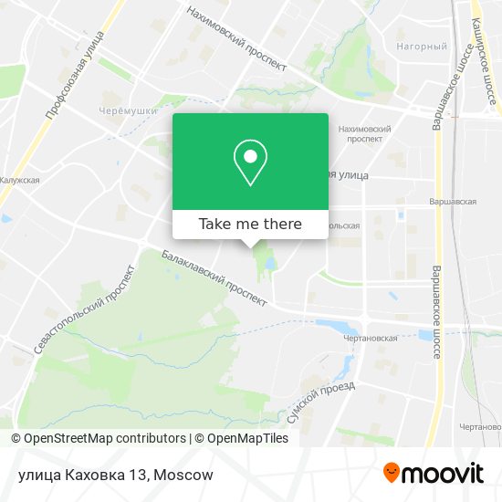 улица Каховка 13 map