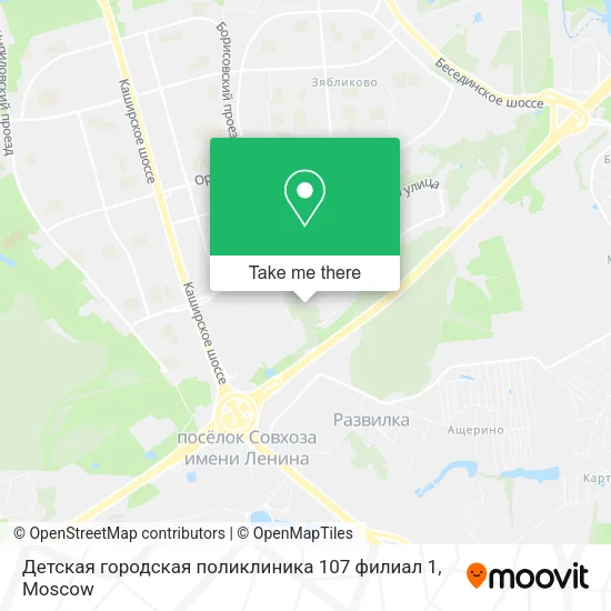 Детская городская поликлиника 107 филиал 1 map