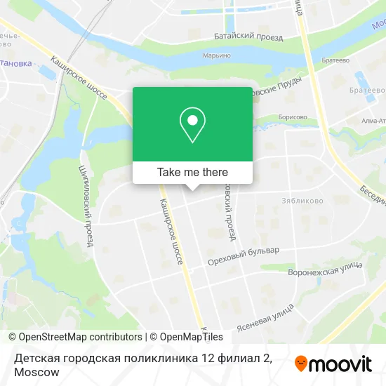 Детская городская поликлиника 12 филиал 2 map