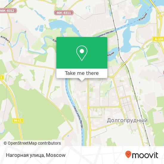 Нагорная улица map