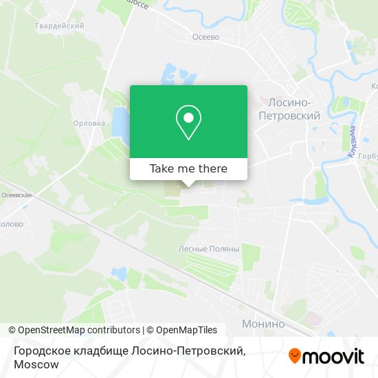 Городское кладбище Лосино-Петровский map