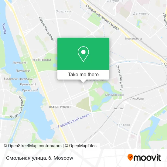 Смольная улица, 6 map