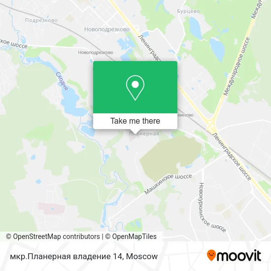 мкр.Планерная владение 14 map