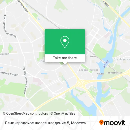 Ленинградское шоссе владение 5 map