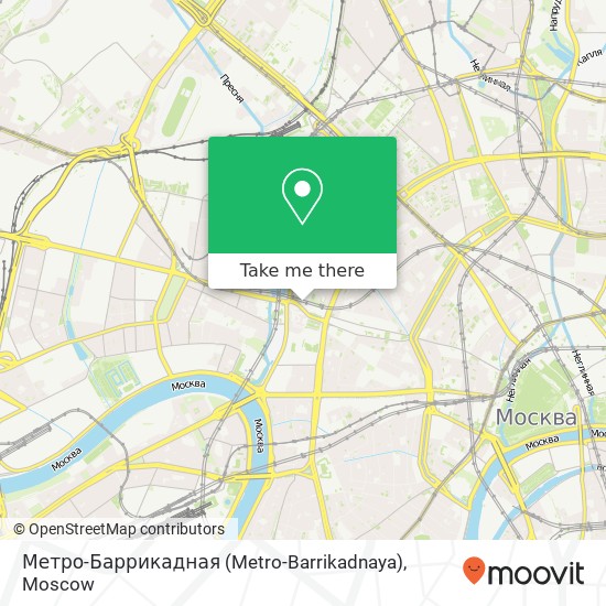 Метро-Баррикадная (Metro-Barrikadnaya) map