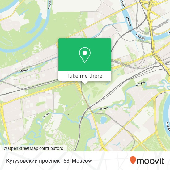 Кутузовский проспект 53 map