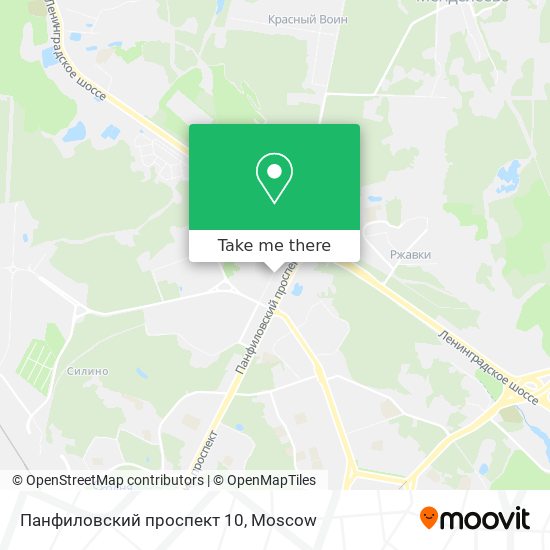 Панфиловский проспект 10 map