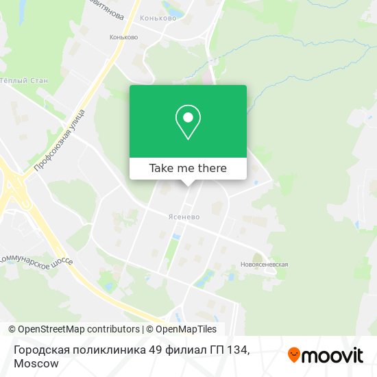 Городская поликлиника 49 филиал ГП 134 map