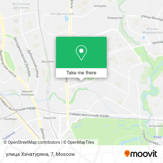 улица Хачатуряна, 7 map
