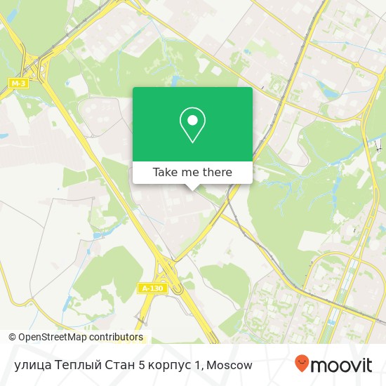 улица Теплый Стан 5 корпус 1 map