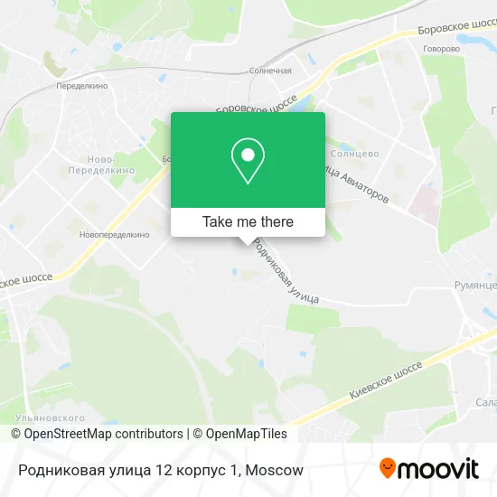 Родниковая улица 12 корпус 1 map