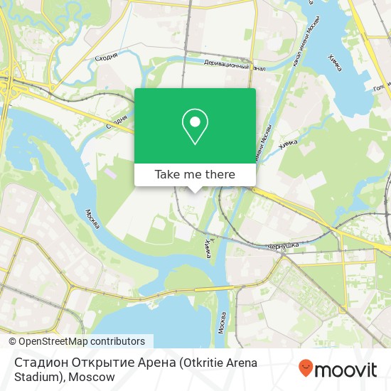 Стадион Открытие Арена (Otkritie Arena Stadium) map